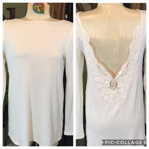 Ecote/Urban Outfitters Tunic w/Deep V Cutout Back